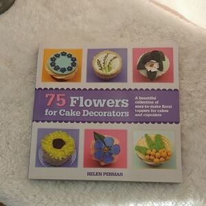 Source Unknown Floral Cake Decorators Book - Purple and Yellow
